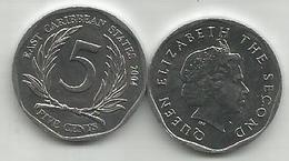 East Caribbean States 5 Cents  2004. High Grade - East Caribbean States