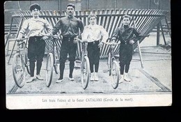 GONDRECOURT EN 1900 CIRQUE LES TROIS FRERES CATANINI  CARTE TRES RARE ECRITE PAR EUX A GONDRECOURT - Gondrecourt Le Chateau