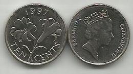 Bermuda 10 Cents 1997. - Bermudes