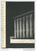 Landestheater Dessau - Spielzeit 1962 Nummer 8 - Martha Von Friedrich Von Flotow - Ina Fassbaender - Erna Bellmann - Theater & Tanz