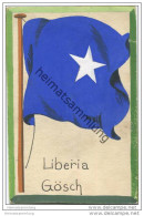 Liberia - Gösch - Flagge - Keine Ansichtskarte - Grösse Ca. 14 X 9 Cm - Etwa 1920 Handgemalt Auf Dünnem Karton - Liberia