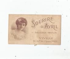 CARTE PARFUMEE ANCIENNE SOURIERE D'AVRIL DE VIVILLE PARIS - Vintage (until 1960)