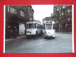 BELGIQUE - BRUXELLES - PHOTO 15X 10 - TRAM - TRAMWAY - LIGNE 56 ET 93 - - - Vervoer (openbaar)