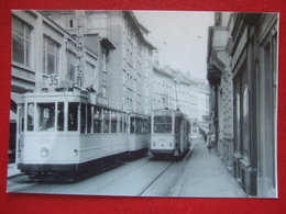 BELGIQUE - BRUXELLES - PHOTO 13.5 X 10 - TRAM - TRAMWAY - LIGNE 35 - WAV - TRONE - TRANSVAAL - CASERNES... - Transport Urbain En Surface