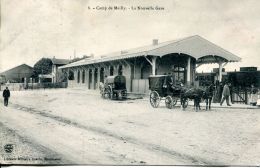 N°64420 -cpa Camp De Mailly -la Nouvelle Gare- - Gares - Avec Trains