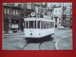 BELGIQUE - BRUXELLES - PHOTO 15 X 10 - TRAM - TRAMWAY - LIGNE 90 - PHARMACIE DES BIENFAITEURS  - ANNEE 60... - Vervoer (openbaar)