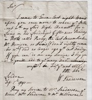 1739 Letter From  "W Sanderson, London" To "Rob't Sanderson, Fulham". No Postal Markings  Ref 0593   Price Adj 15th July - Storia Postale