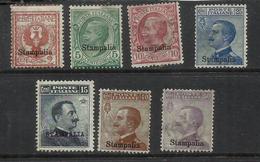 COLONIE ITALIANE EGEO 1912 STAMPALIA SOPRASTAMPATA D'ITALIA ITALY OVERPRINTED SERIE COMPLETA COMPLETE SET MNH - Aegean (Stampalia)