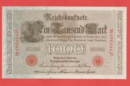 Billet/Allemagne/1000 Reichsbanknote/avril 1910 (série De 7 Billets Se Suivants ) - 1000 Mark