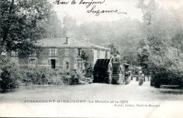 N°64425 -cpa Jussecourt Minecourt -le Moulin Et La Chée- - Wassermühlen