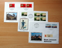 Suisse - 1984 Lettres 1er Jour D'emission Reco. Ayant Voyagées - Série Complète Propagande I - Storia Postale