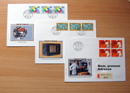 Suisse - 1985 Lettres 1er Jour D'emission Reco. Ayant Voyagées - Série Complète Propagande II - Storia Postale