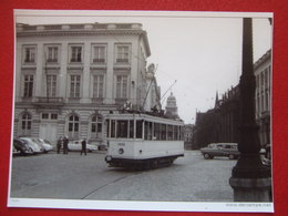 BELGIQUE - BRUXELLES - PHOTO 13.5 X 10 - TRAM - TRAMWAY - LIGNE 34 - - Nahverkehr, Oberirdisch