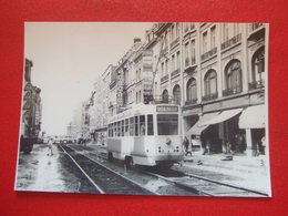 BELGIQUE - BRUXELLES - PHOTO 15 X 10 - TRAM - TRAMWAY - LIGNE 92 - PLACE DANCO - - Vervoer (openbaar)