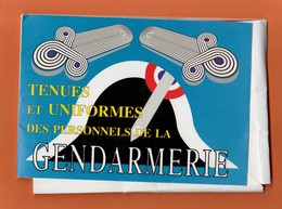 ENSEMBLE DE 18 FICHES SUR LES TENUES ET UNIFORMES DES PERSONNELS DE LA GENDARMERIE (COMPLET) - Police & Gendarmerie