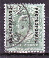 Bechuanaland Protectorate 1904 Edward VII ½d Yellow Green With Overprint Single Definitive Stamp. - 1885-1964 Herrschaft Von Bechuanaland