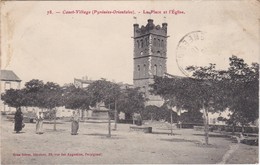 CANET - La Place Et L'Eglise - Animé - Canet En Roussillon