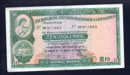 Banconota Hong Kong - 10 Dollari 1978 - Circolata - Hong Kong