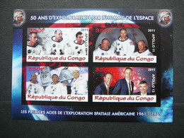 Space - Apollo Raumfahrt Espace # 2011 MNH S/s Imperf. #(B1943) Apollo X-XI-XII-XIII - United States