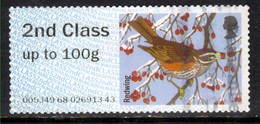 GB 2015 QE2 2nd Post & Go Redwing Bird Winter Fur & Feathers ( L950 ) - Post & Go (automaten)