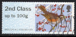 GB 2015 QE2 2nd Post & Go Redwing Bird Winter Fur & Feathers ( L977 ) - Post & Go (automaten)