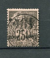 !!! PRIX FIXE : CONGO, N°5c OBLITERE SURCHARGE RENVERSEE, SIGNE BRUN - Used Stamps