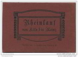 Rheinlauf Von Köln Bis Mainz 1916 - 17cm X 95cm - Beidseitig Bedruckt - Verlag H. Siegenhar Cöln - Renanie Of North West Westphalie