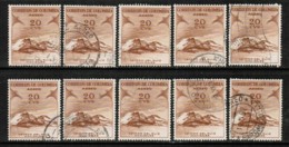 COLOMBIA   Scott # C 243 USED WHOLESALE LOT OF 10 (WH-196) - Vrac (max 999 Timbres)