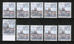 SWITZERLAND   Scott # 720 USED WHOLESALE LOT OF 10 (WH-203) - Vrac (max 999 Timbres)