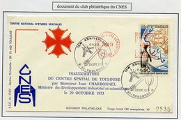 ESPACE - 1973/10 - Inauguration Du CST Et 10ème Anniversaire - CNES - 1 Document - Andere