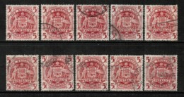 AUSTRALIA   Scott # 218 USED WHOLESALE LOT OF 10 (WH-209) - Vrac (max 999 Timbres)