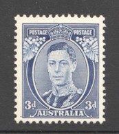 1937  George VI  3d. Blue Definitive Die II  SG 168c MM - MH - Mint Stamps
