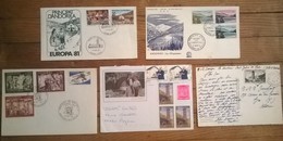 Lot De 5 Enveloppes & Timbres ANDORRE - Sonstige & Ohne Zuordnung