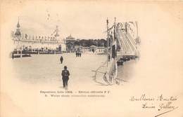 59-LILLE- EXPOSITION LILLE 1902, EDITION EFFICIELLE PF , WATER CHUTE - ATTRACTION AMERICAINE - Lille
