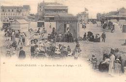 59-MALO-LES-BAINS- LE BUREAU DES BAINS ET LA PLAGE - Malo Les Bains