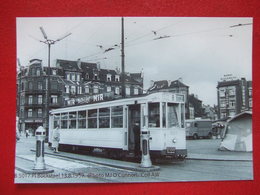 BELGIQUE - BRUXELLES - PHOTO 15 X 10 - TRAM - TRAMWAY - LIGNE 8 - PHOTO  MJO' CONNOR ...1959 . - Vervoer (openbaar)