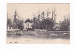 Jolie CPA Croissy-sur-Seine (Yvelines), Quai De L'Ecluse, Maison De Paul Déroulède. A Voyagé En 1905 - Croissy-sur-Seine