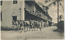 Mombasa Donkeys Carrying Building Material  Caravane Ane  Edit Coutinho - Kenya