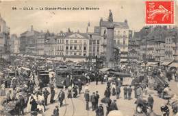 59-LILLE- LA GRANDE PLACE UN JOUR DE MARCHE - Lille