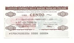 1976 - Italia - Istituto Centrale Delle Banche Popolari Italiane - Associazione Commercianti Di Lodi ---- - [10] Chèques