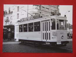 BELGIQUE - BRUXELLES - ANVERS PHOTO 14.5 X 10 - TRAM - TRAMWAY -  LIGNE  65  + - Transporte Público