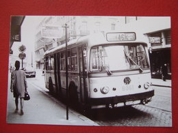 BELGIQUE - BRUXELLES - PHOTO 14.5 X 10 - TRAM - TRAMWAY - BUS -  LIGNE  46  - ANNNEE 60... - Vervoer (openbaar)