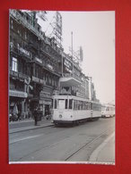 BELGIQUE - BRUXELLES - PHOTO 13.5 X 9.8 - TRAM - TRAMWAY - BUS -  LIGNE  83 - CINE OMEGA - - Transporte Público
