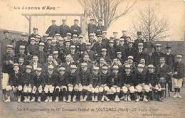 59-SOLESMES- " LA JEANNE D'ARC " STE ORGANISATRICE DU VI E CONCOURS FEDERAL DE SOLESMES 27 JUINB 1909 - Solesmes