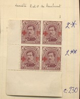 1918,  Belgique Albert 1er Croix-Rouge 1918, Variétés,  154**/ */  Cote 230 € Comme Normaux - 1918 Rotes Kreuz