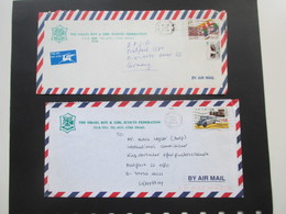 Pfadfinder The Israel Boy & Girl Scouts Federation P.O.B. 9514 Tel-Aviv Israel. 2 Luftpostbelege 1994 / 95 - Storia Postale