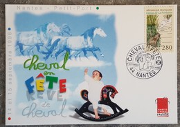 YT N°2960 - Jean De La Fontaine / CHEVAL EN FETE - NANTES - 1996 - Storia Postale