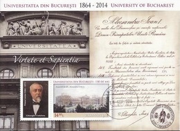 C2857 - Roumanie 2014 - Bloc Yv.no. ...oblitere(d)Universite De Bucarest - Used Stamps