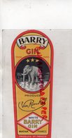 ELEPHANT -ETIQUETTE BARRY GIN WHITE- PRODUVE VAN RONKEL -MATHA FRANCE - RARE ETAT NEUF - Zonder Classificatie