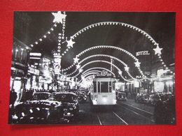 BELGIQUE - BRUXELLES - PHOTO 15 X 10 - TRAM - TRAMWAY  - LIGNE 83 - BD ADOLPHE MAX - ADOLPHE MAXIAAN  " LA NUIT " - - Transporte Público